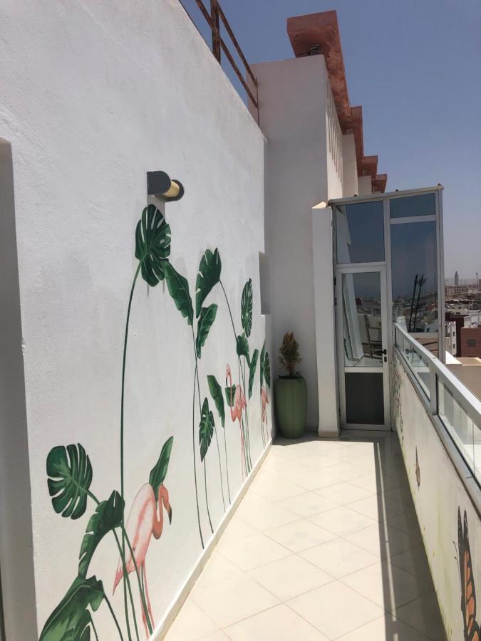 Large Sea View Studio Apartment Agadir Bagian luar foto