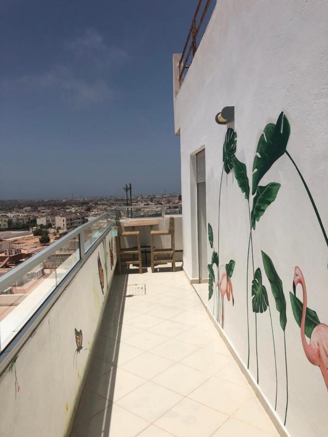 Large Sea View Studio Apartment Agadir Bagian luar foto