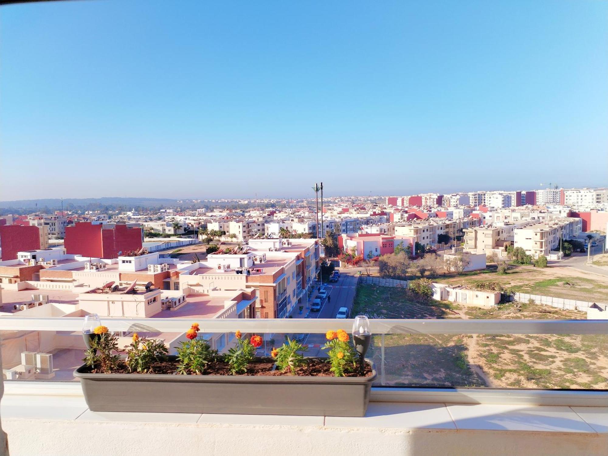 Large Sea View Studio Apartment Agadir Bagian luar foto