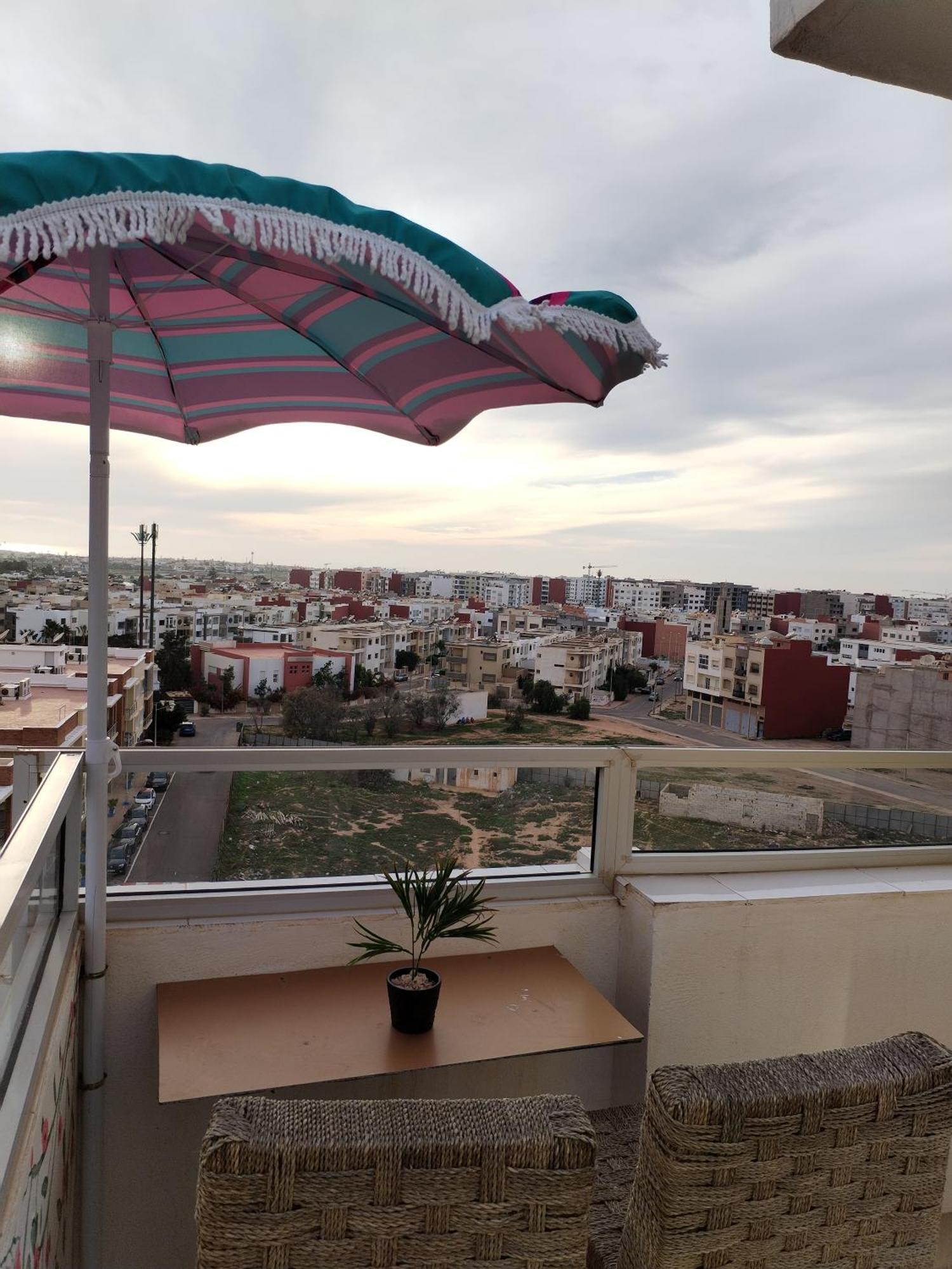 Large Sea View Studio Apartment Agadir Bagian luar foto