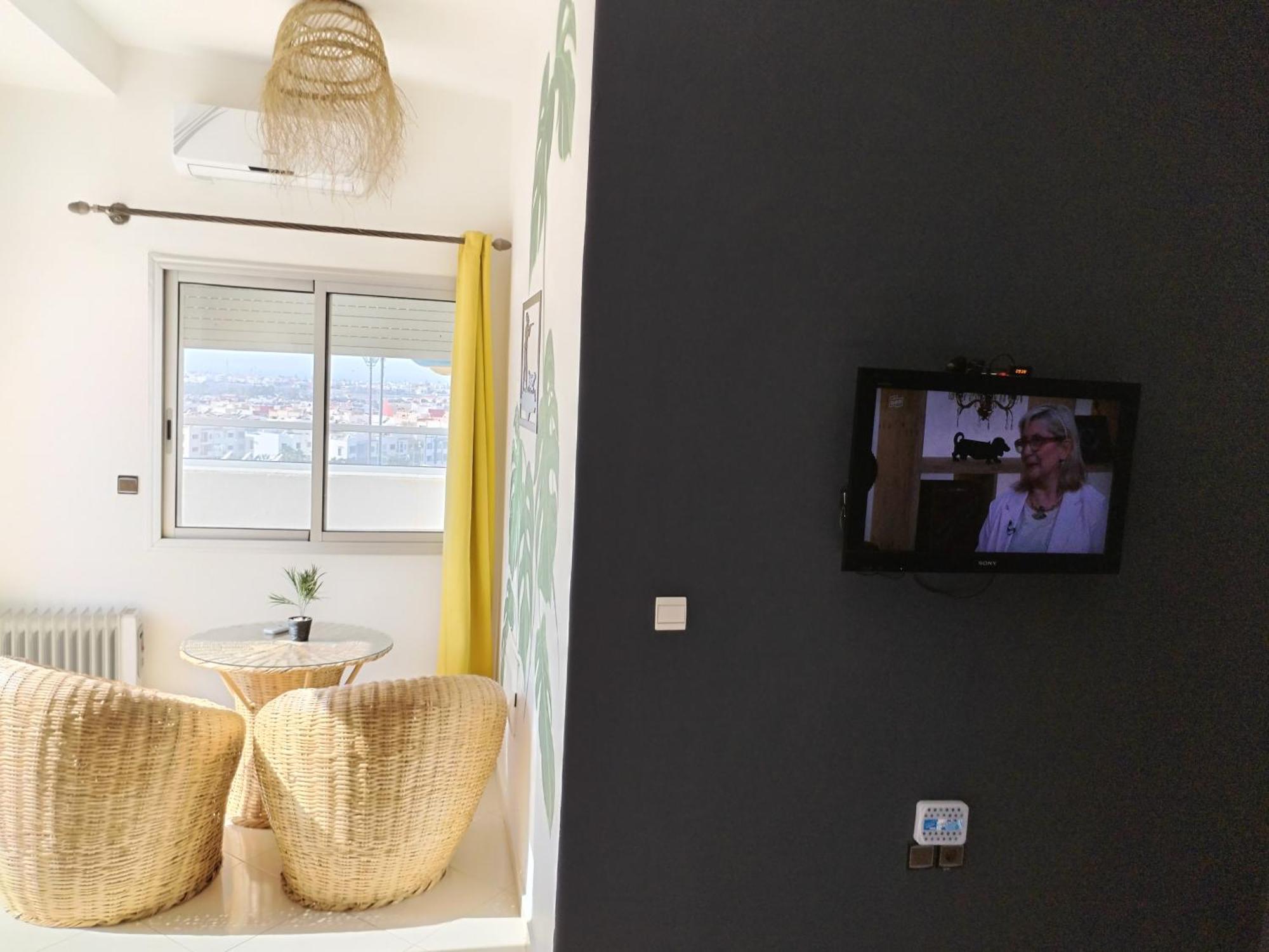 Large Sea View Studio Apartment Agadir Bagian luar foto