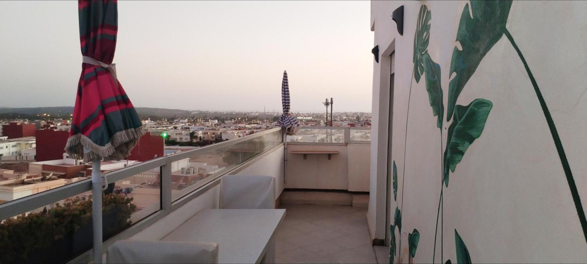 Large Sea View Studio Apartment Agadir Bagian luar foto